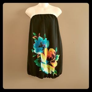 5/$25 | Strapless flower print dress.